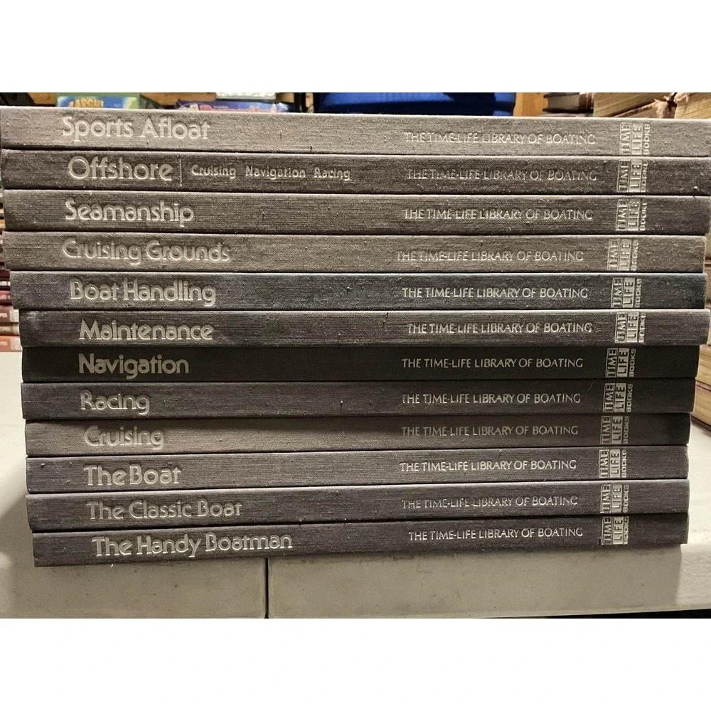 Time Life Library Of Boating‎ 12 Vol Set Editors Time Life Blue HC Sailing 1978